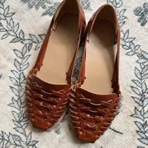 Nisolo Huarache Woven Shoes Size 7.5 Like New